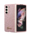Guess Glitter Script case for Samsung Galaxy Z Fold 5 - pink
