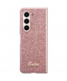 Guess Glitter Script case for Samsung Galaxy Z Fold 5 - pink