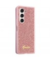 Guess Glitter Script case for Samsung Galaxy Z Fold 5 - pink