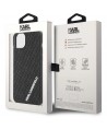 Karl Lagerfeld 3D Rubber Multi Logo case for iPhone 15 Plus - black
