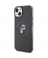 Karl Lagerfeld Karl&Choupette Glitter MagSafe case for iPhone 15 Plus - black