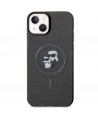 Karl Lagerfeld Karl&Choupette Glitter MagSafe case for iPhone 15 Plus - black