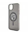 Karl Lagerfeld Karl&Choupette Glitter MagSafe case for iPhone 15 Plus - black