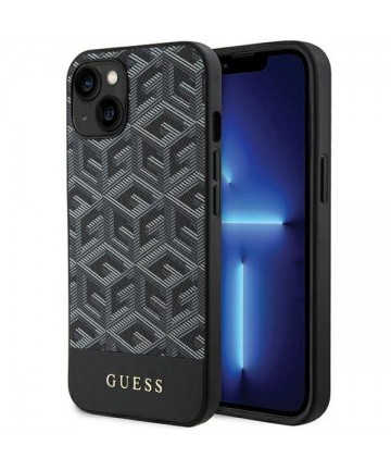 Guess GCube Stripes MagSafe case for iPhone 15 / 14 / 13 - black