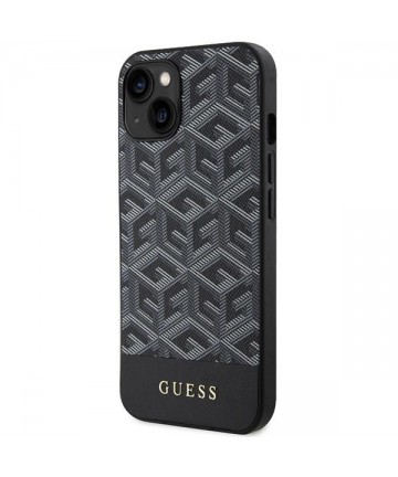 Guess GCube Stripes MagSafe case for iPhone 15 / 14 / 13 - black