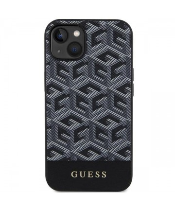 Guess GCube Stripes MagSafe case for iPhone 15 / 14 / 13 - black