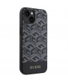 Guess GCube Stripes MagSafe case for iPhone 15 / 14 / 13 - black