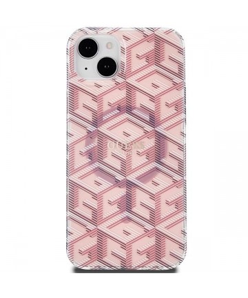 Guess IML GCube MagSafe case for iPhone 15 / 14 / 13 - pink