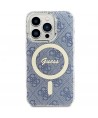 Guess IML 4G MagSafe case for iPhone 15 Pro Max - blue