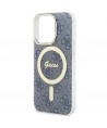 Guess IML 4G MagSafe case for iPhone 15 Pro Max - blue