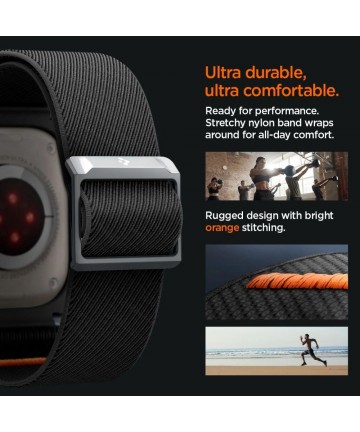 Spigen Lite Fit Pro Case with Strap for Apple Watch Ultra 1 / 2 (49mm) - Matte Black