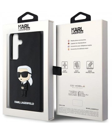 Karl Lagerfeld 3D Rubber Ikonik case for Samsung Galaxy S24 - black