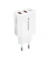 Wozinsky CWCUCW 30W USB-C / 2 x USB-A Wall Charger - White