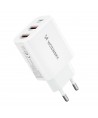 Wozinsky CWCUCW 30W USB-C / 2 x USB-A Wall Charger - White