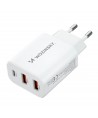 Wozinsky CWCUCW 30W USB-C / 2 x USB-A Wall Charger - White