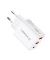Wozinsky CWCUCW 30W USB-C / 2 x USB-A Wall Charger - White