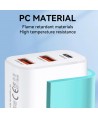 Wozinsky CWCUCW 30W USB-C / 2 x USB-A Wall Charger - White