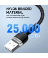 Wozinsky WNBAL1 USB-A / Lightning 2.4A cable 1 m - black
