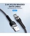 Wozinsky WNBAC2 USB-A / USB-C 2.4A cable 2 m - black