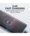 Wozinsky WNBAC2 USB-A / USB-C 2.4A cable 2 m - black