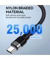 Wozinsky WNBAC2 USB-A / USB-C 2.4A cable 2 m - black