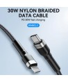 Wozinsky WNBCL2 Lightning / USB-C PD 30W cable 2 m - black