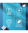 Wozinsky WNBAA 4in1 cable 2x USB-C 1x USB-A 1x Lightning 60W 1 m - black