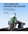 Wozinsky WUMID Car Dashboard Phone Holder with 15W Inductive Charger - Black