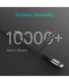 Choetech IP0041 USB-C / Lightning MFi 480Mb/s 3A 2 m cable - black