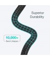 Choetech IP0041 USB-C / Lightning MFi 480Mb/s 3A 2 m cable - black