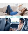 Choetech IP0041 USB-C / Lightning MFi 480Mb/s 3A 2 m cable - black