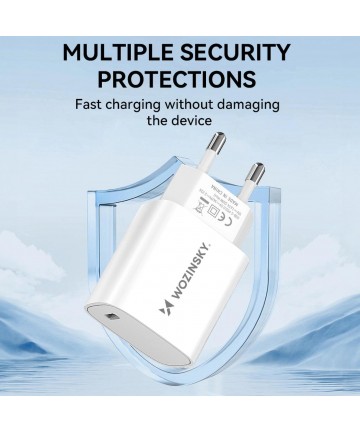 Wozinsky WGWCCW 20W USB-C Wall Charger - White
