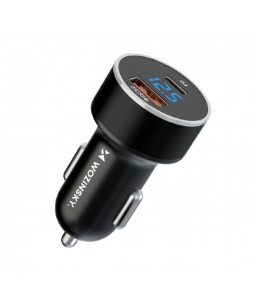 Wozinsky WDCCAC USB-C USB-A 36W Car Charger - Black