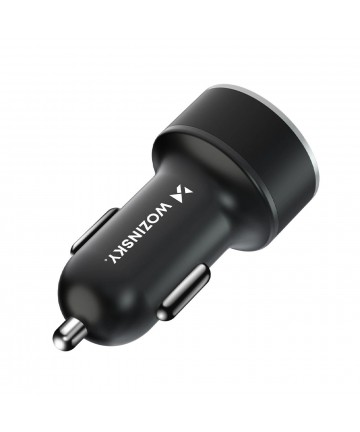 Wozinsky WDCCAC USB-C USB-A 36W Car Charger - Black