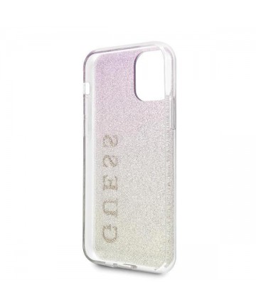 Guess GUHCN65PCUGLGPI iPhone 11 Pro Max rose gold/gold pink hard case Gradient Glitter
