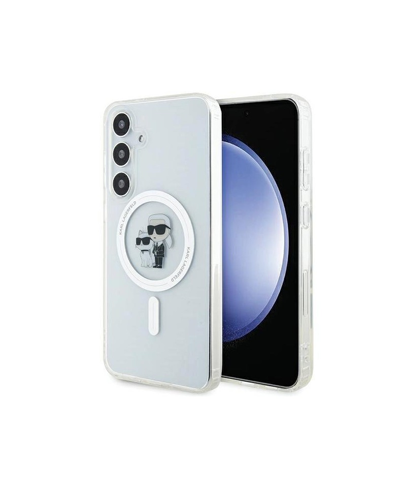 Karl Lagerfeld IML Karl&Choupette MagSafe case for Samsung Galaxy S24 - transparent