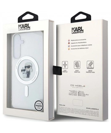 Karl Lagerfeld IML Karl&Choupette MagSafe case for Samsung Galaxy S24 - transparent