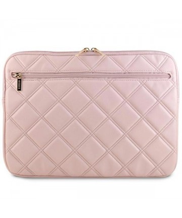 Guess Quilted 4G cover for a 14" laptop - pink