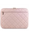 Guess Quilted 4G cover for a 14" laptop - pink