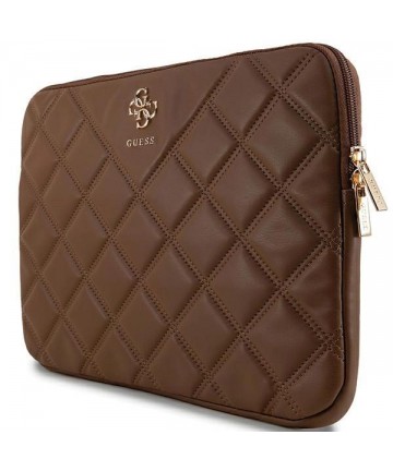 Guess Quilted 4G cover for a 14" laptop - brown