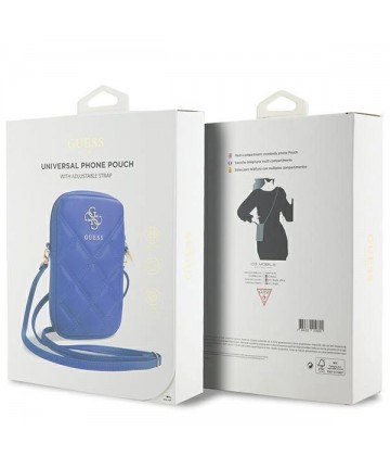 Guess Zip Quilted 4G bag - blue