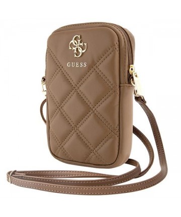 Guess Zip Quilted 4G bag - brown