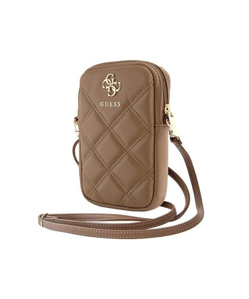 Guess Zip Quilted 4G bag - brown