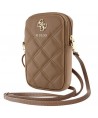 Guess Zip Quilted 4G bag - brown