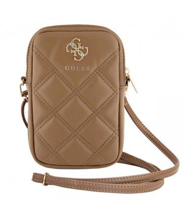 Guess Zip Quilted 4G bag - brown