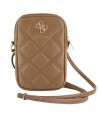 Guess Zip Quilted 4G bag - brown