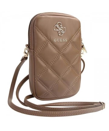 Guess Zip Quilted 4G bag - brown