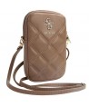 Guess Zip Quilted 4G bag - brown