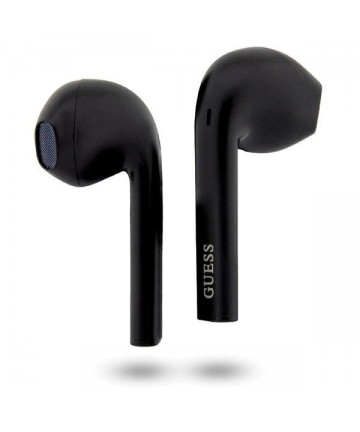 Guess GUTWST26PSK TWS Bluetooth headphones + docking station - black Classic EST Logo