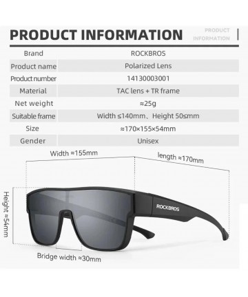 Rockbros SP304 Polarized Cycling Glasses - Black